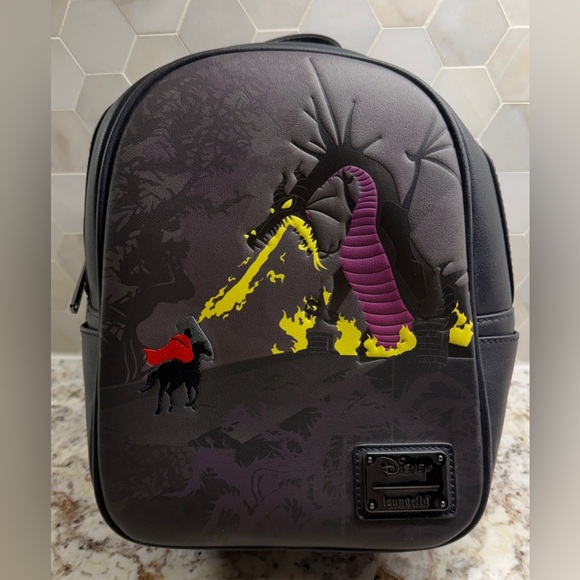 Loungefly Other - Disney Villain Series Malificent Loungefly Dragon Mini Backpack -